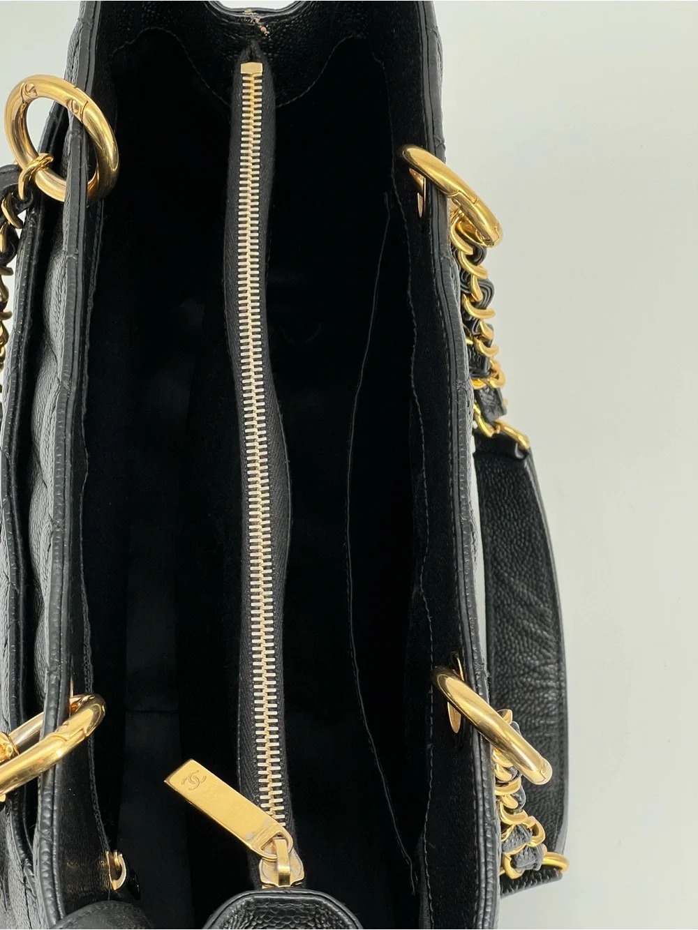 Chanel Grand Shopping Tote GST Caviar Quilted Shoulder Bag